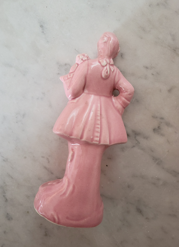 Pink Gentleman Ceramic Figurine